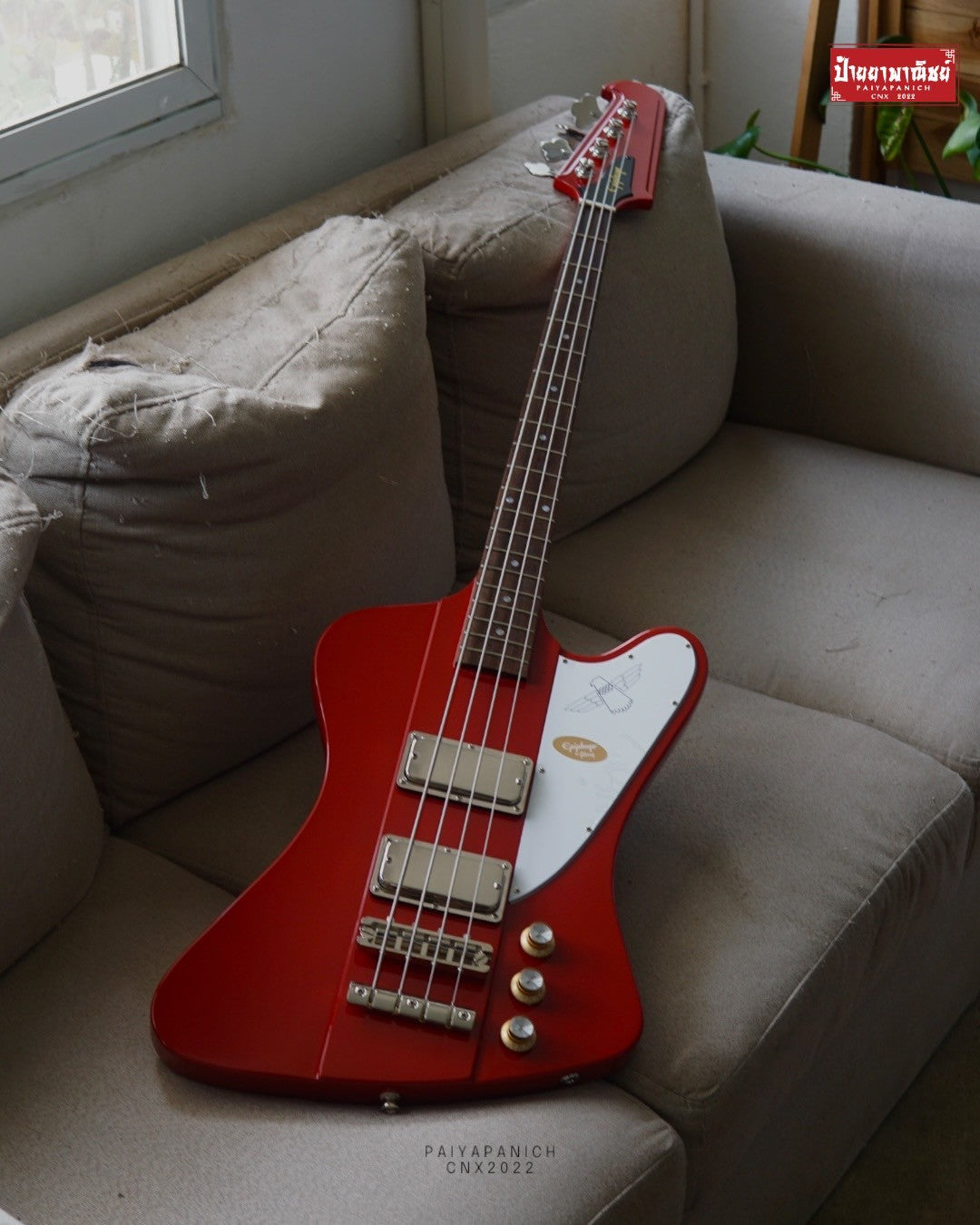 (USED) Epiphone Thunderbird '64 Ember Red