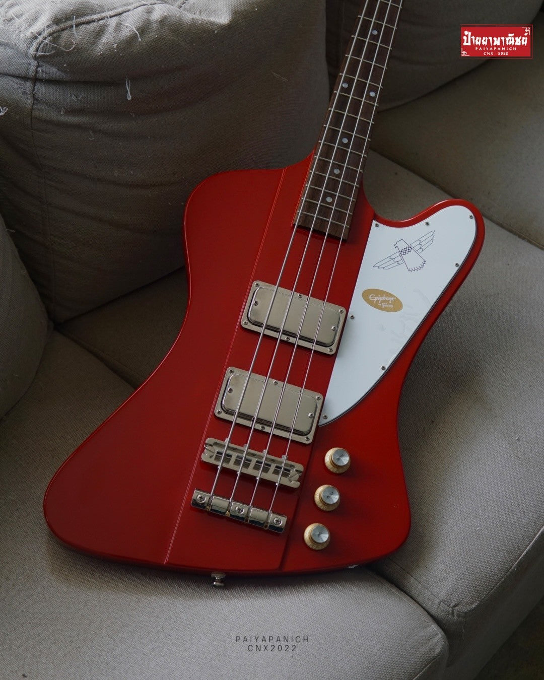 (USED) Epiphone Thunderbird '64 Ember Red