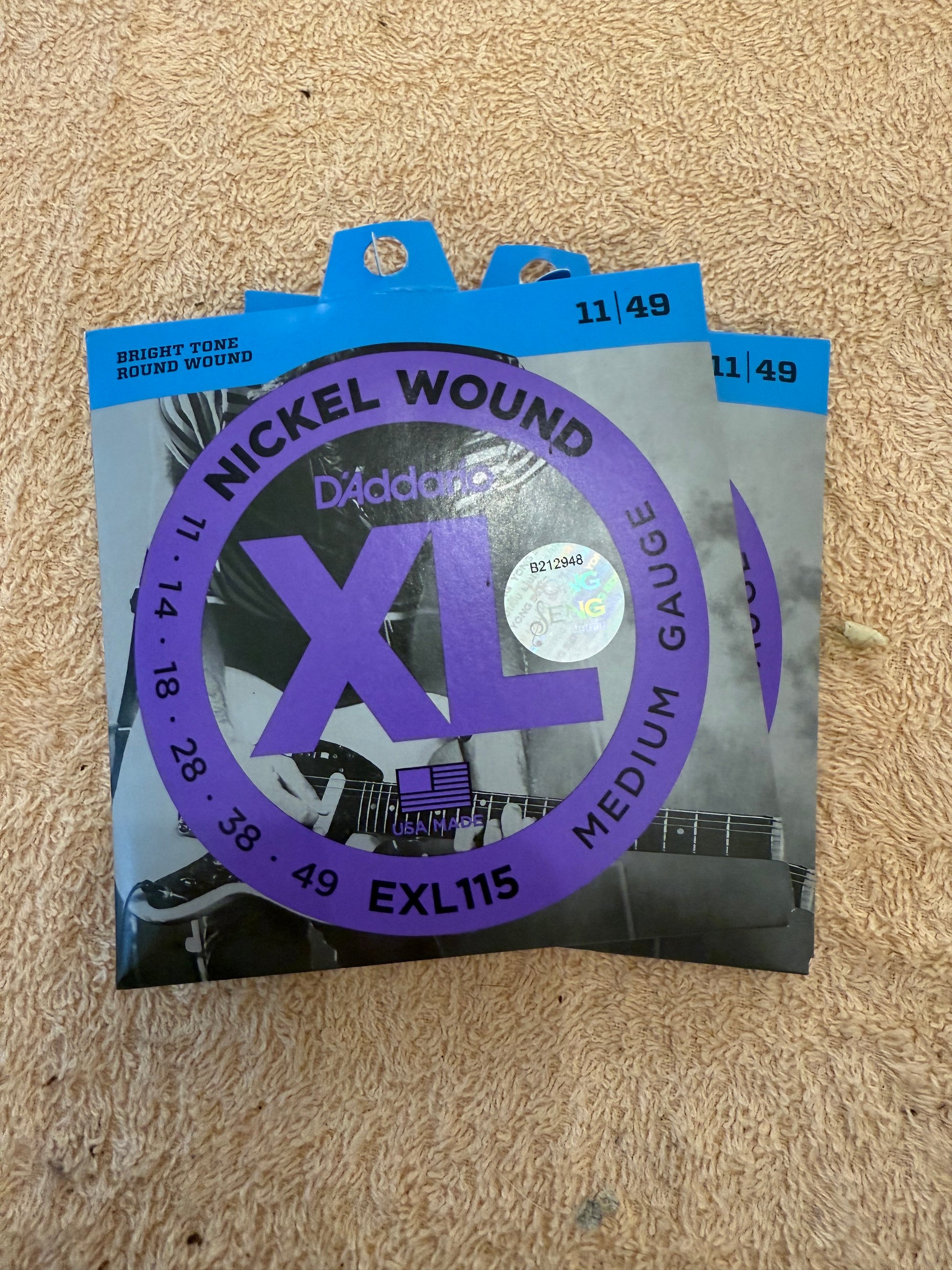 D’Addario Medium Electric Guitar Strings 11-49