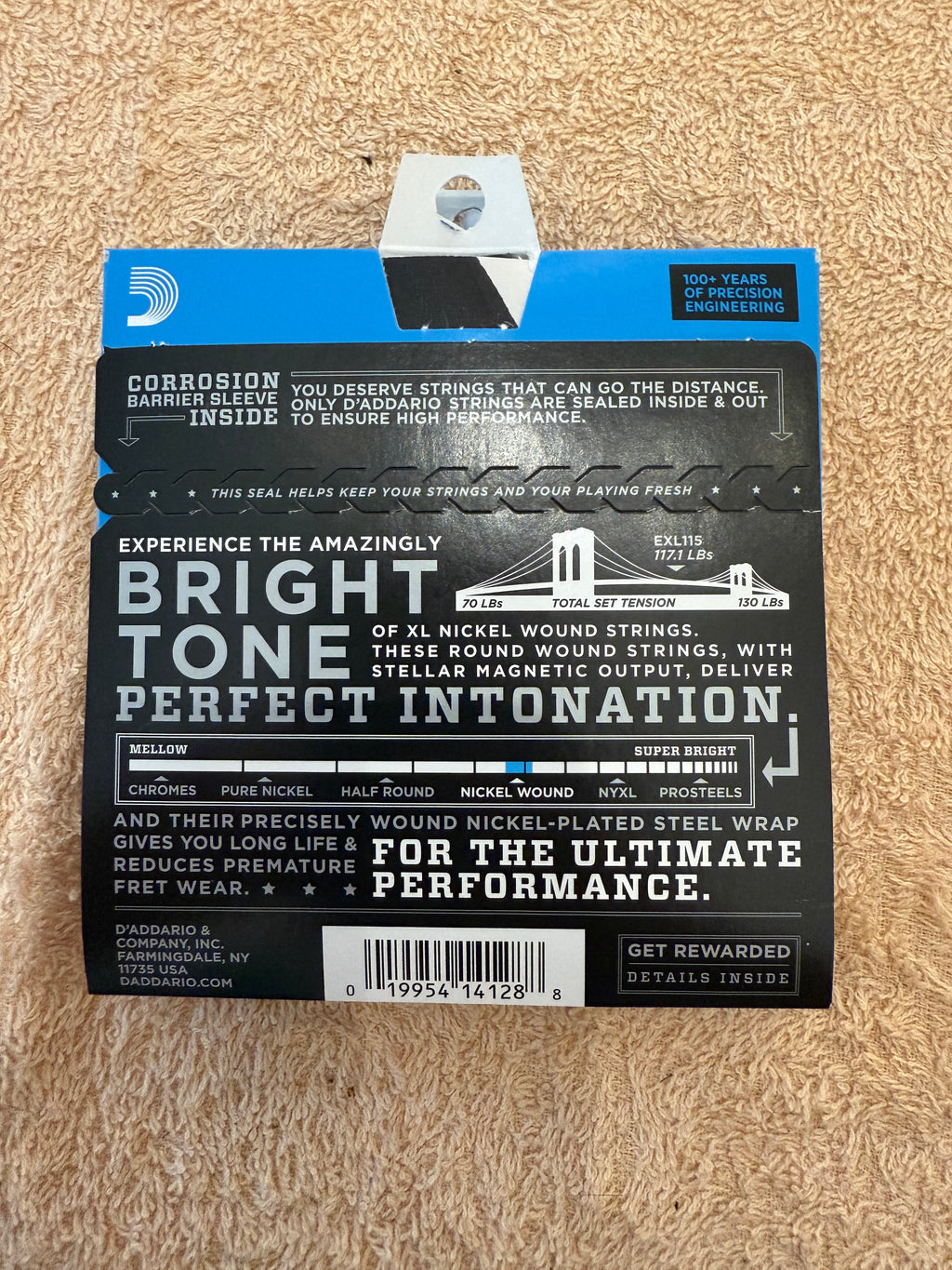 D’Addario Medium Electric Guitar Strings 11-49