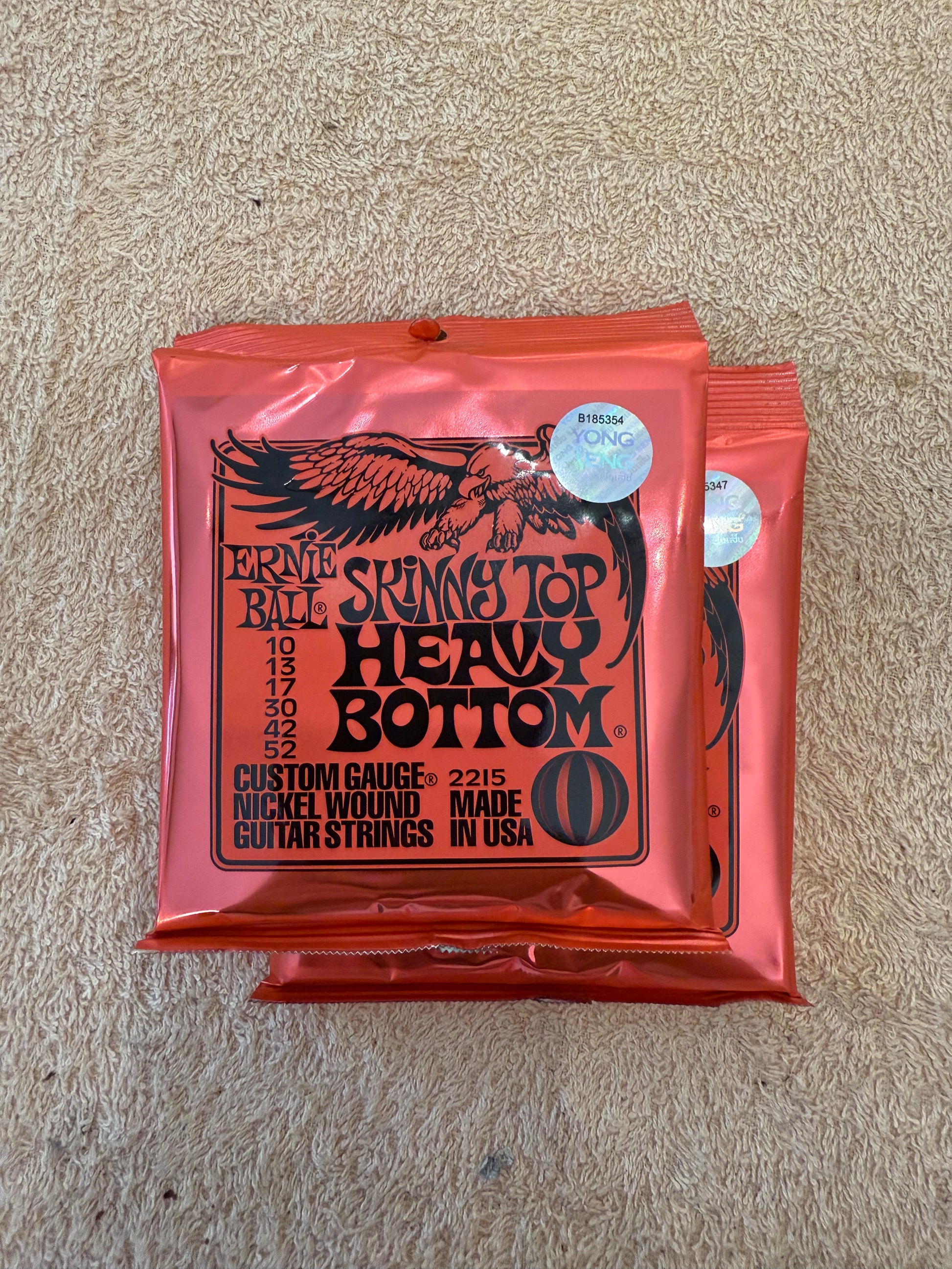 Ernieball Skinny Top Heavy Bottom Slinky Nickel Wound Electric Guitar Strings 10-52 Gauge