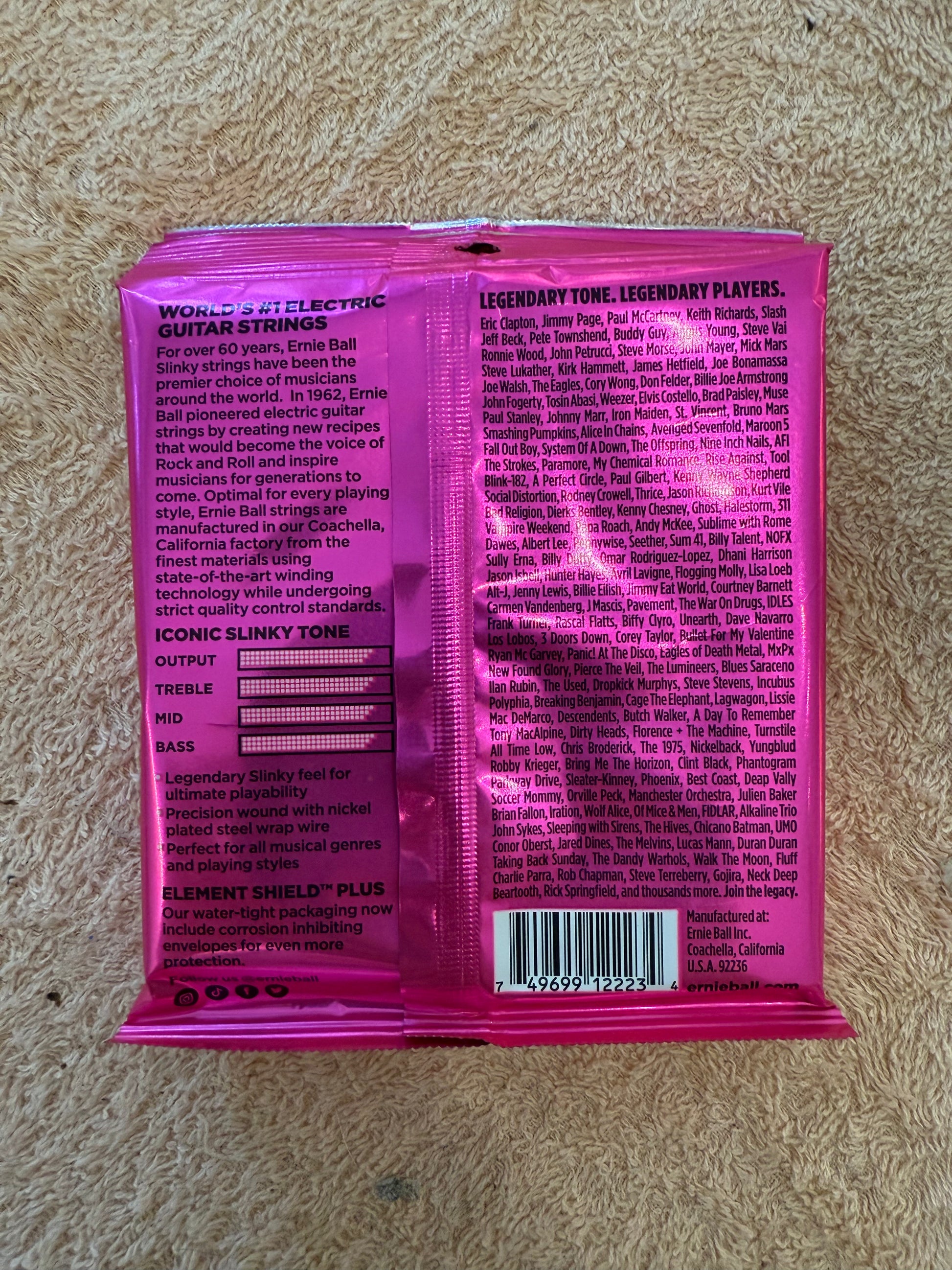 Ernieball Super Slinky Nickel Wound Electric Guitar Strings 9-42 Gauge
