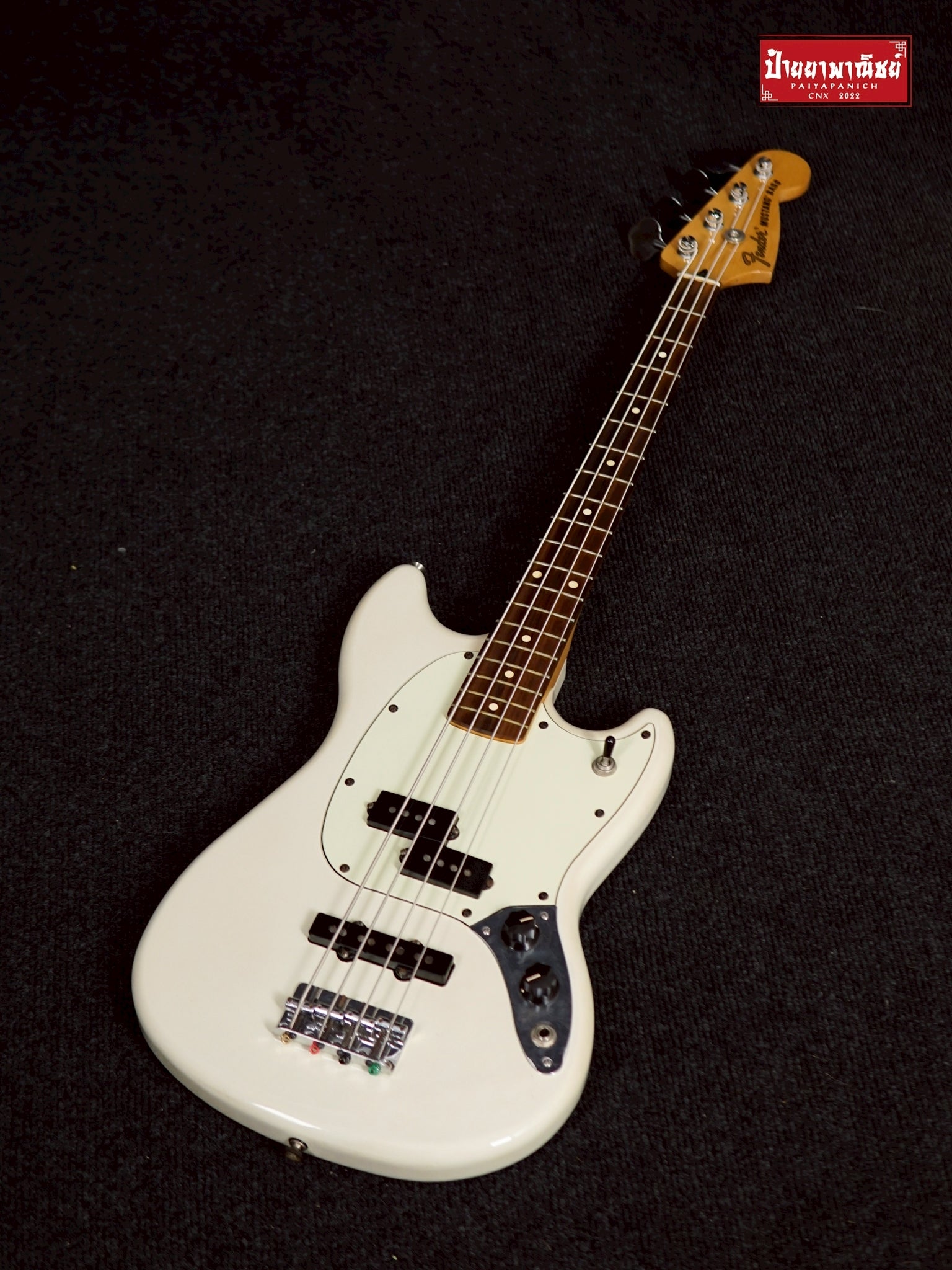 (USED) Fender Player Mustang® Bass PJ Olympic White