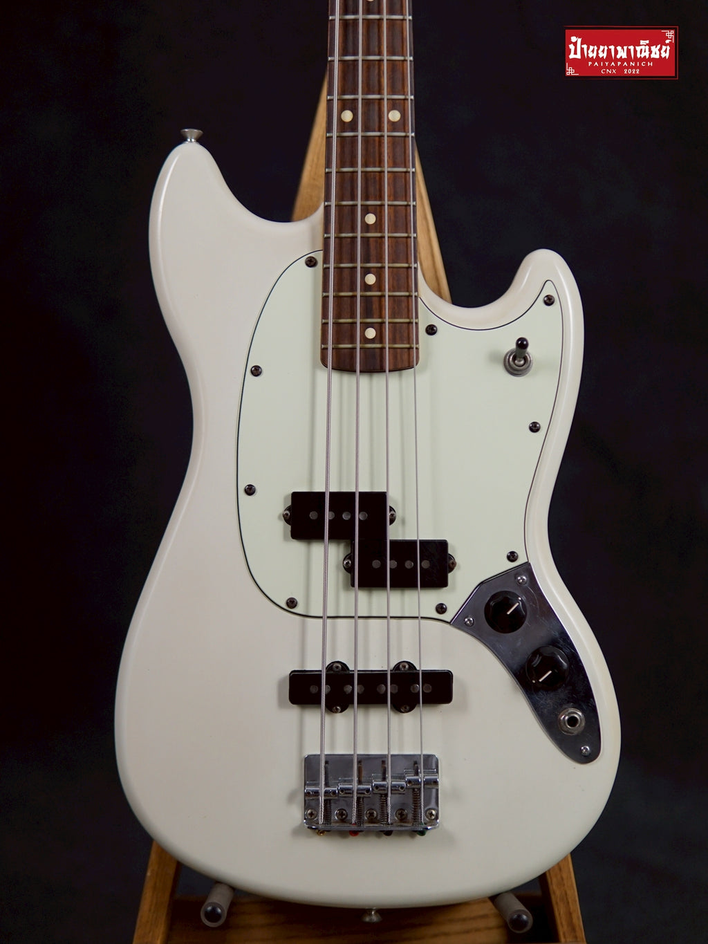 (USED) Fender Player Mustang® Bass PJ Olympic White