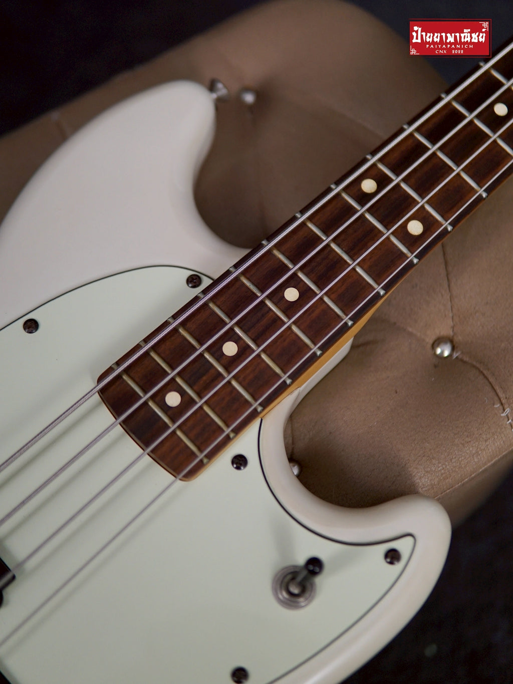 (USED) Fender Player Mustang® Bass PJ Olympic White