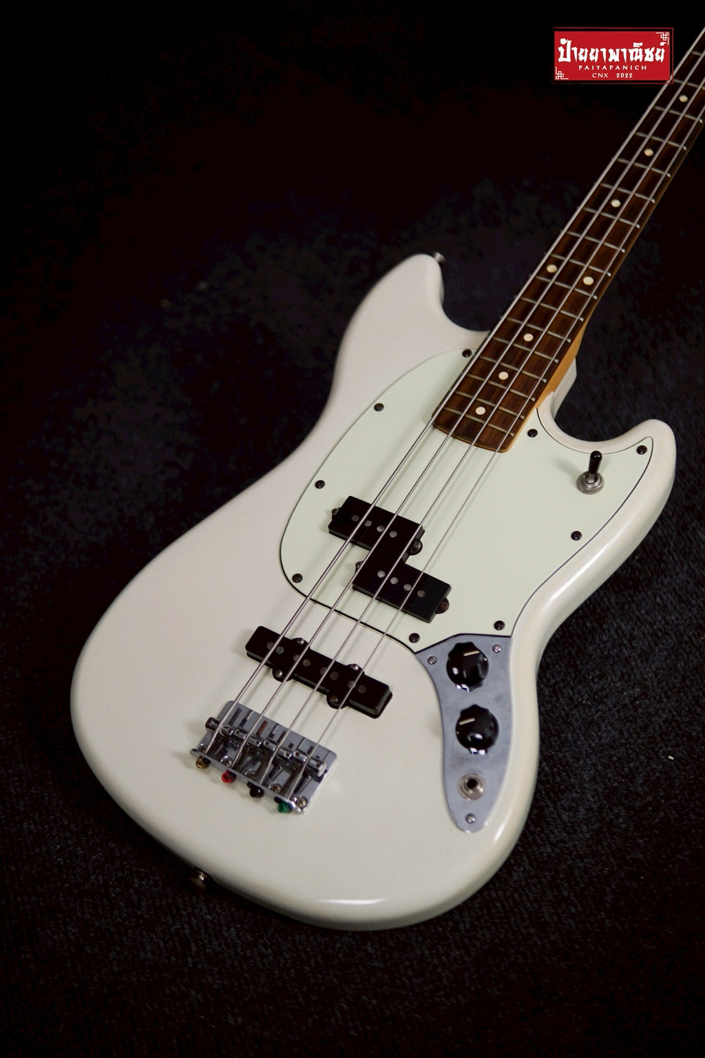 (USED) Fender Player Mustang® Bass PJ Olympic White