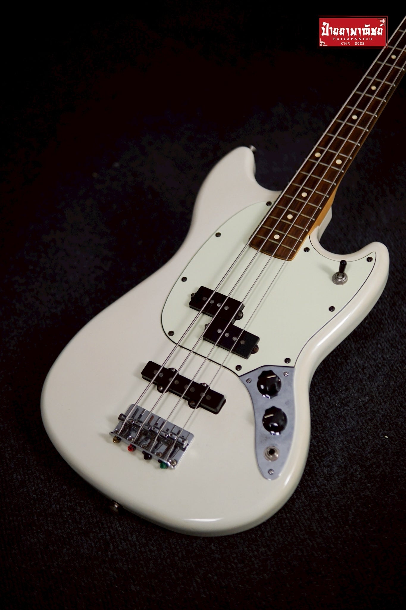 (USED) Fender Player Mustang® Bass PJ Olympic White