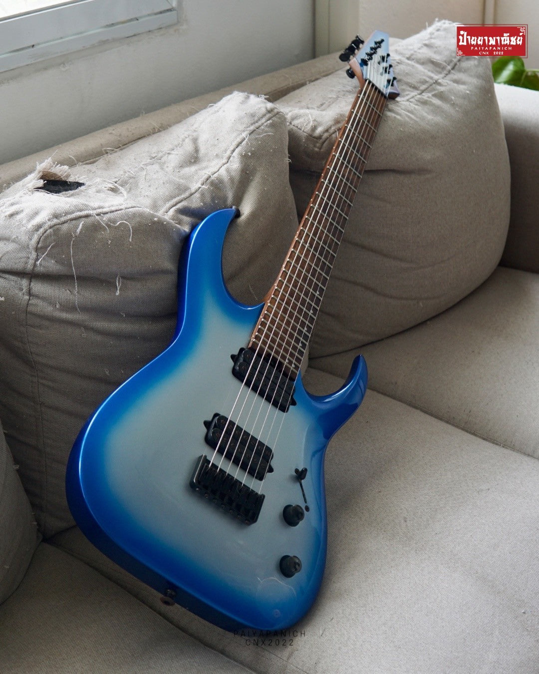 (USED) Jackson Series Signature Misha Mansoor Juggernaut HT7 Blue Sky Burst