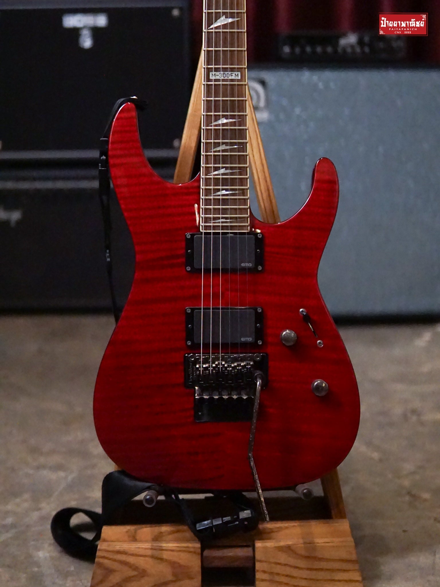 (USED) LTD M-300FM See Thru Red