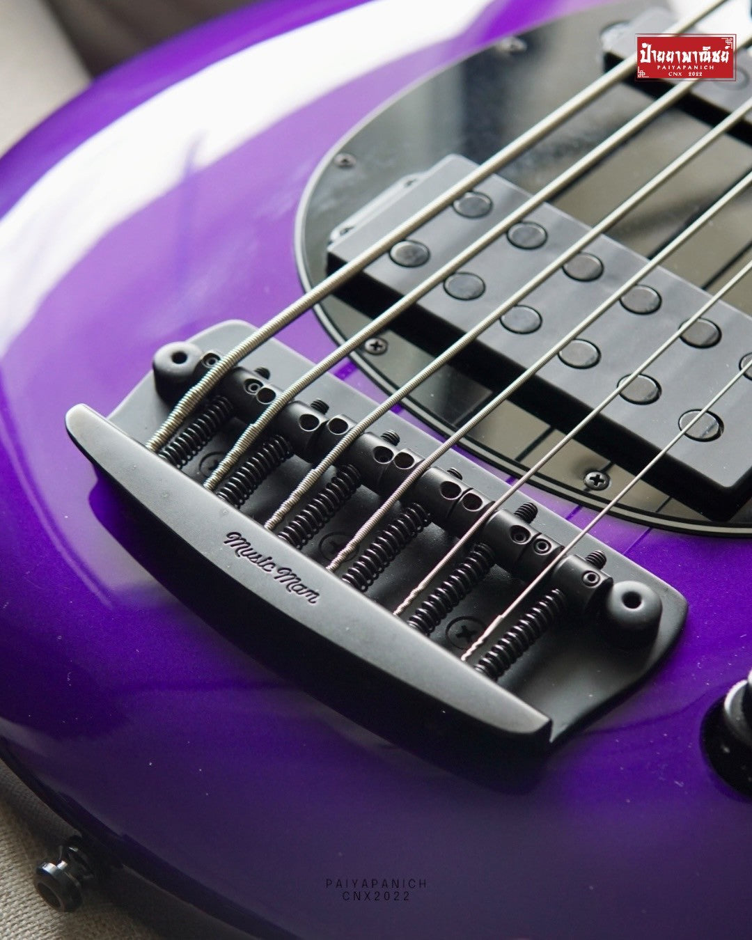 (USED) Ernie Ball Music Man Bongo 5 HS 2019 Fire Mist Purple
