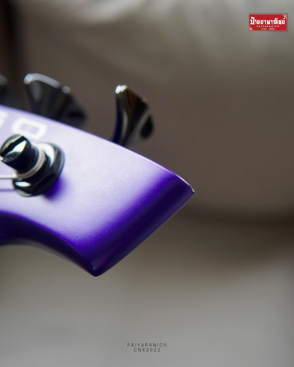 (USED) Ernie Ball Music Man Bongo 5 HS 2019 Fire Mist Purple