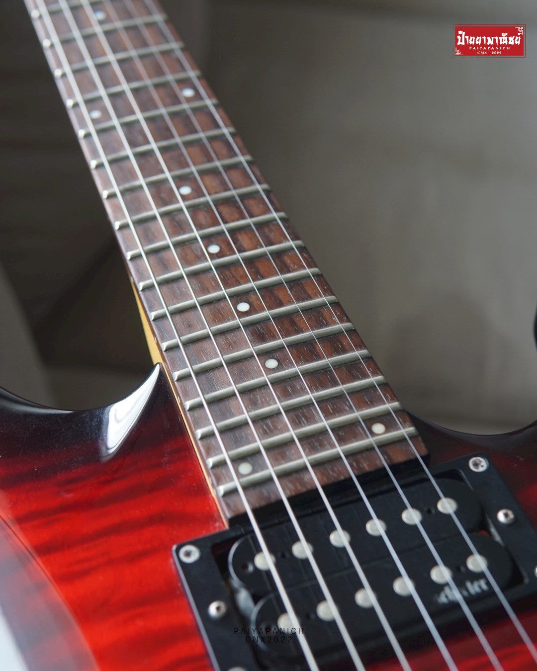 (USED) Schecter C-6 Plus See-Thru Cherry Burst