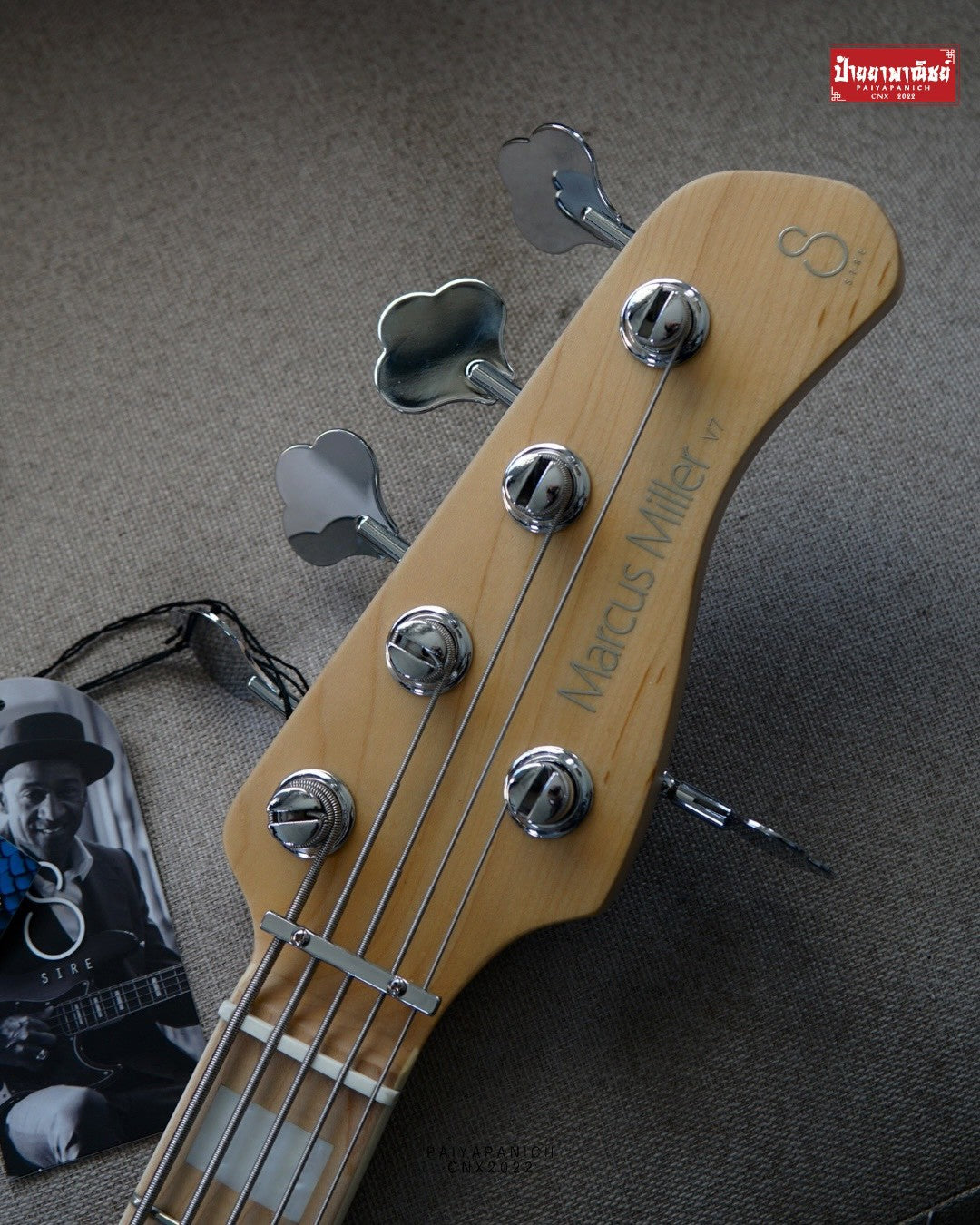 (NEW) Sire Marcus Miller V7 Ash Reissue 5 String Transparent Black Satin