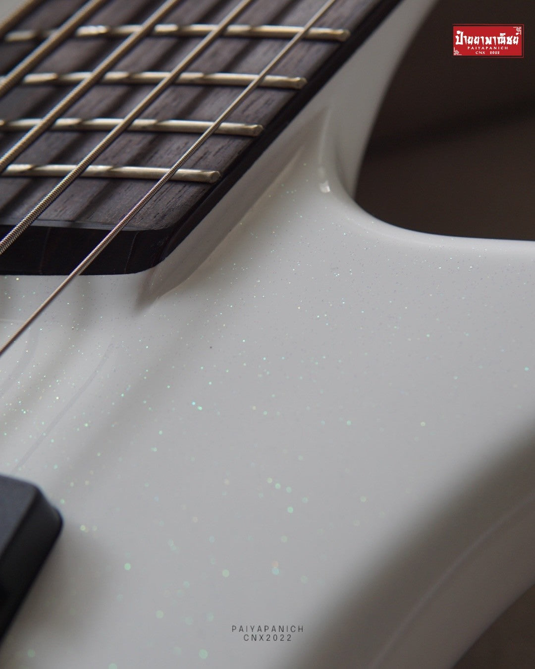 (USED) Spector NS Dimension HP 5 White Sparkle Gloss