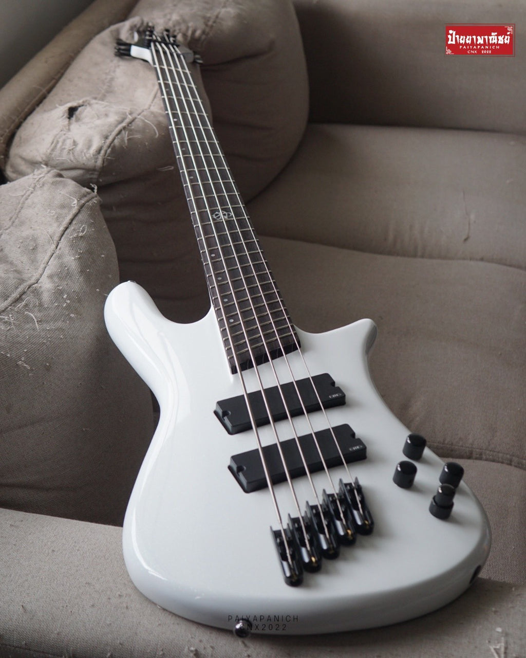 (USED) Spector NS Dimension HP 5 White Sparkle Gloss