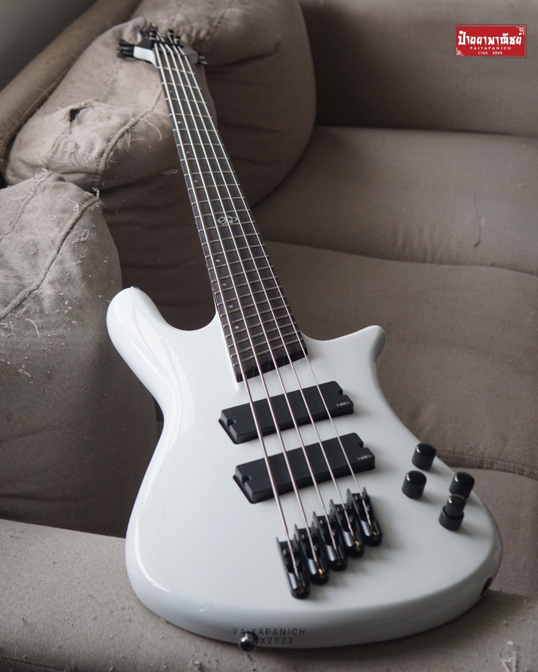 (USED) Spector NS Dimension HP 5 White Sparkle Gloss